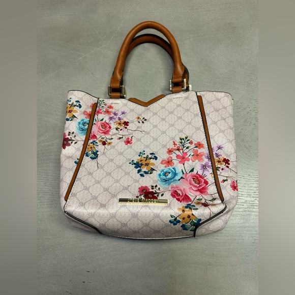 Steve Madden FloralHandbag Perfect Spring Bag. Medium Size Colorful‎ Tote - Picture 6 of 16